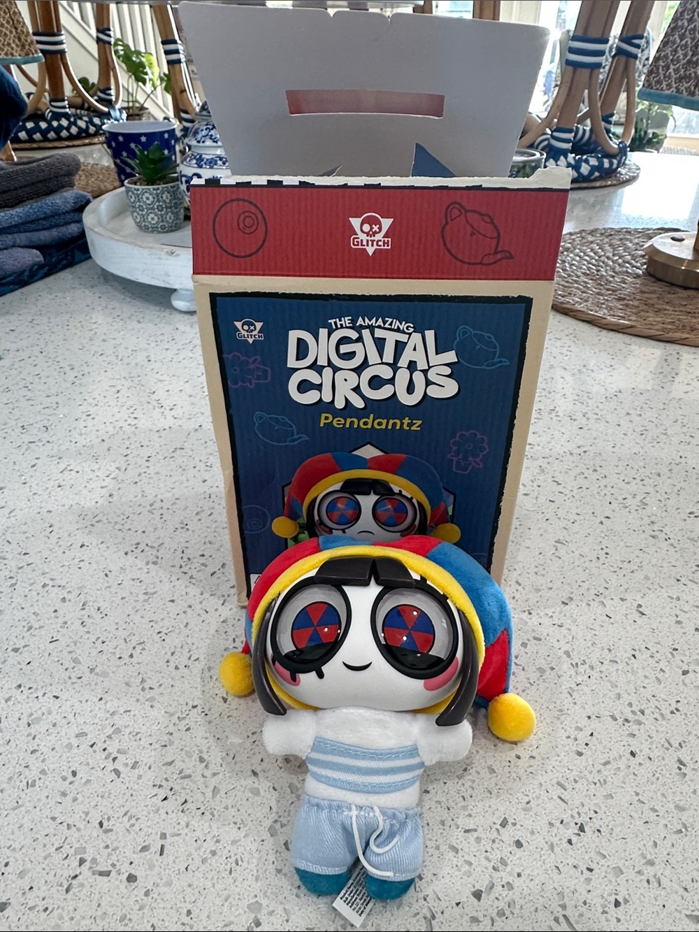 The Amazing Digital Circus Pendantz Plush – beach Pomni